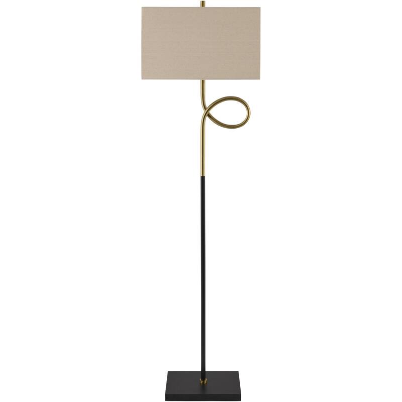 Livabliss Manila Traditional Accent Floor Lamp - 61"H x 12"W x 12"D