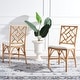 preview thumbnail 1 of 7, SAFAVIEH Bhumi Accent Chair with Cushion Set of 2 (Fully Assembled) - 19Wx21Dx36H
