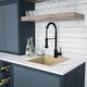preview thumbnail 8 of 15, Karran QT-825 Drop-in 15-3/4" Single Bowl Quartz Composite Kitchen Sink