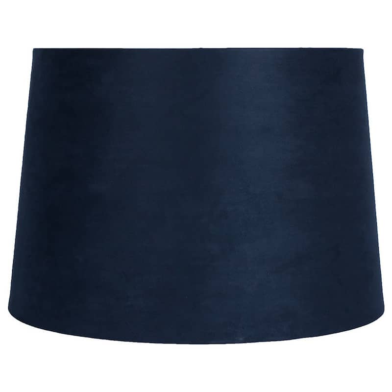 Suede Hardback Lamp Shade, 14" Top, 16" Bottom, 11" Slant - Navy