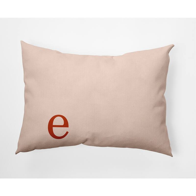 Modern Monogram Decorative Throw Pillow - 14" x 20" - e