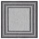 preview thumbnail 79 of 140, SAFAVIEH Courtyard Vickie Indoor/ Outdoor Waterproof Patio Backyard Rug 3' Square - Light Grey/Black