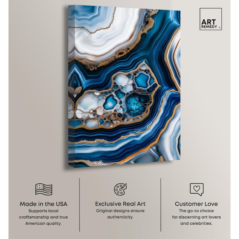 Azure Alveoli II Canvas by Art Remedy, Gallery Wrapped