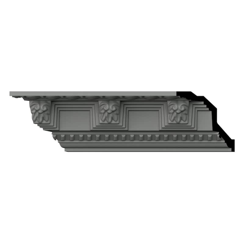 3 1/8"H x 3 1/8"P x 4 1/2"F x 96"L Grayson Crown Moulding - 1-Pack