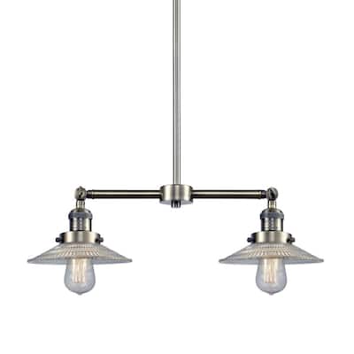 Innovations Lighting Halophane 2 Light 21" Wide Linear Chandelier