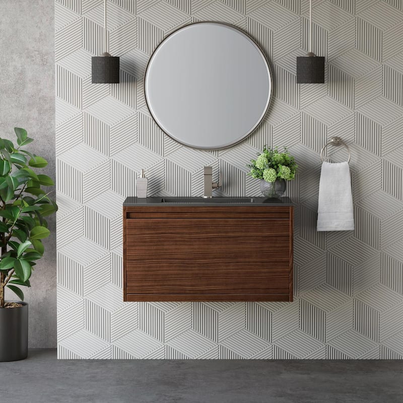 James Martin Vanities 805-V35.4-CH Mantova 36" Wall Mounted Single