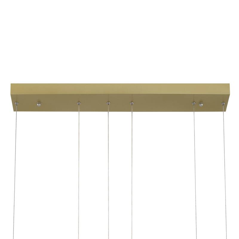 3-Light Statement Tiered LED Chandelier - 15.75'' H x 28.74'' W x 19.88'' D