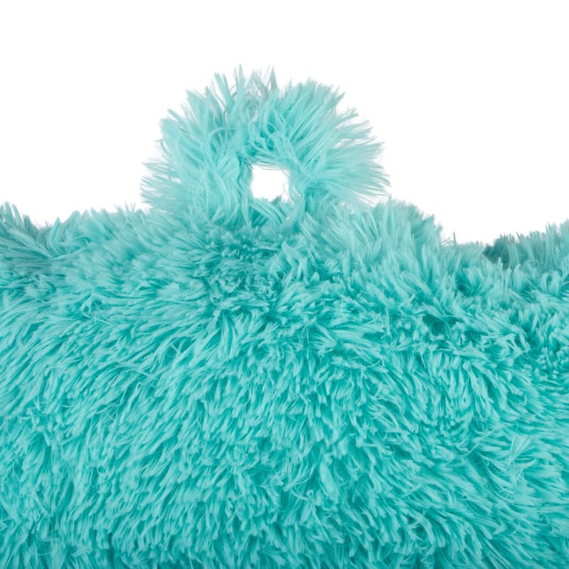 Klear Vu Shaggy Bed Rest Back Support Pillow, One Size