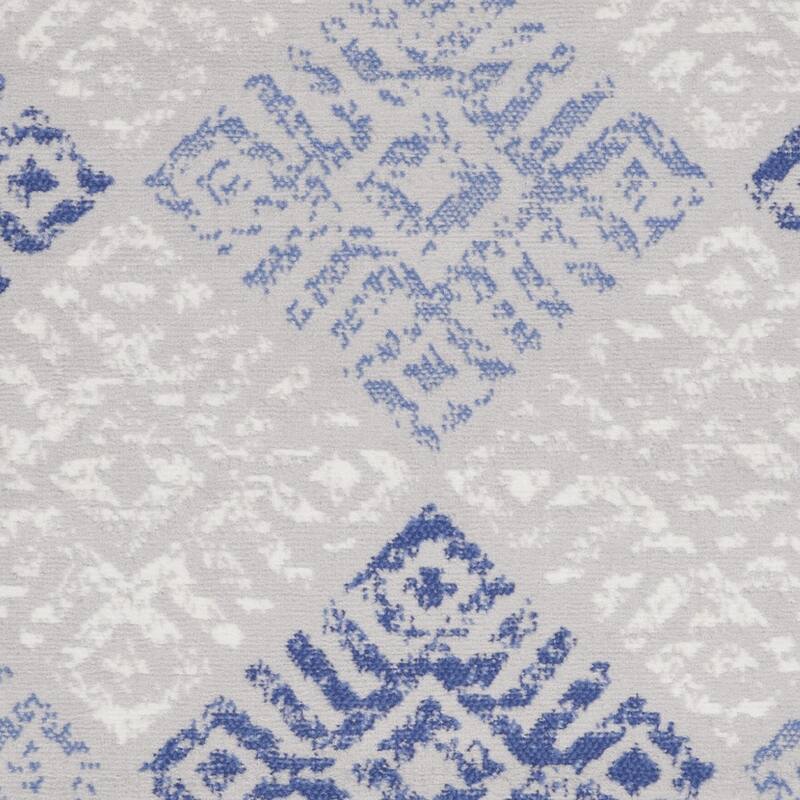 Cada Power Loomed Geometric Modern Stain Resistant Area Rug By HomeRoots - 60' X '36' X '0.39