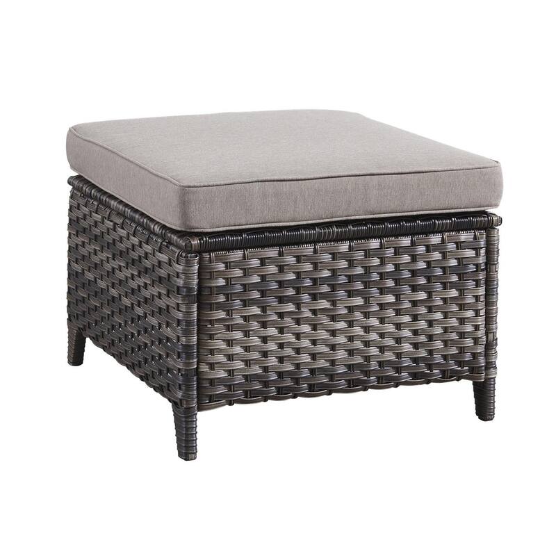 Gymojoy 2 Piece Outdoor Ottoman Wicker Patio Ottomans