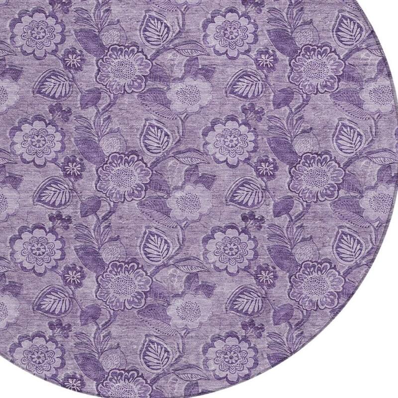 HomeRoots Floral Transitional Rectangle Outdoor Rug