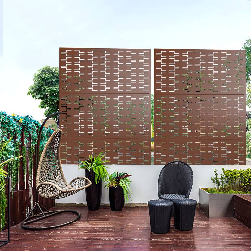 Privacy Screen Panel Free Standing Bricks