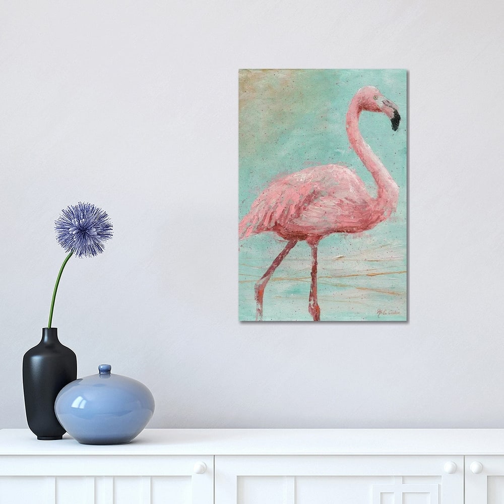 iCanvas "Pink Flamingo I" by Marie Elaine Cusson Canvas Print
