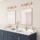 preview thumbnail 5 of 24, Modern 4/3/2-Light Farmhouse Linear Bathroom Vanity Lights Dimmable Wall Sconces with Clear Glass Shade