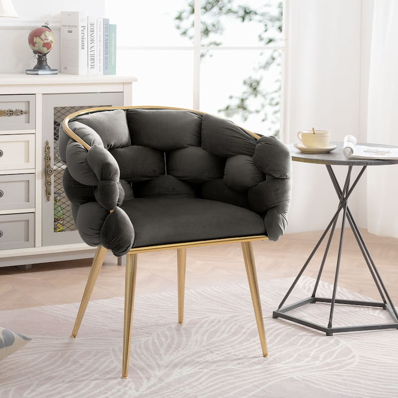 modern simple leisure velvet single sofa chair