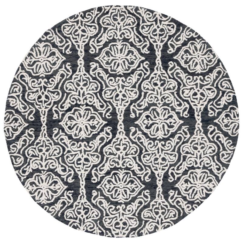 SAFAVIEH Handmade Blossom Mahalia Modern Floral Wool Rug