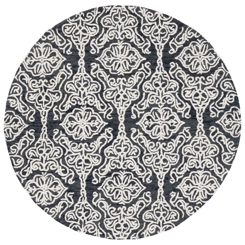 SAFAVIEH Handmade Blossom Mahalia Modern Floral Wool Rug