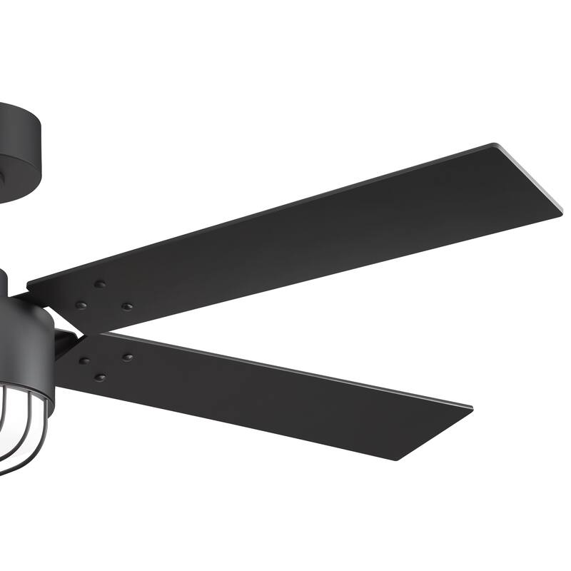 52" Reversible 5-Blade Modern LED Ceiling Fan with Light and Remote