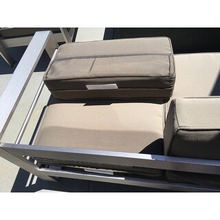 Cape Coral Outdoor Chat Set with C-Shaped Table by Christopher Knight Home