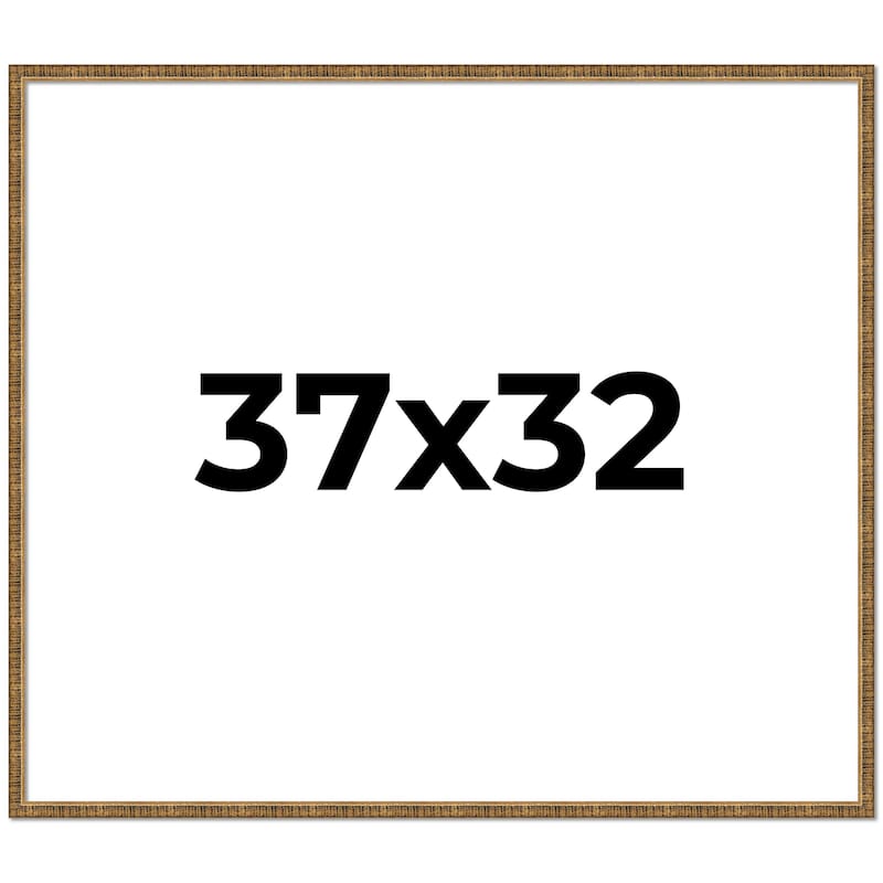 37x32 Frame Gold Kingsley Distressed Solid Wood Picture Frame Width