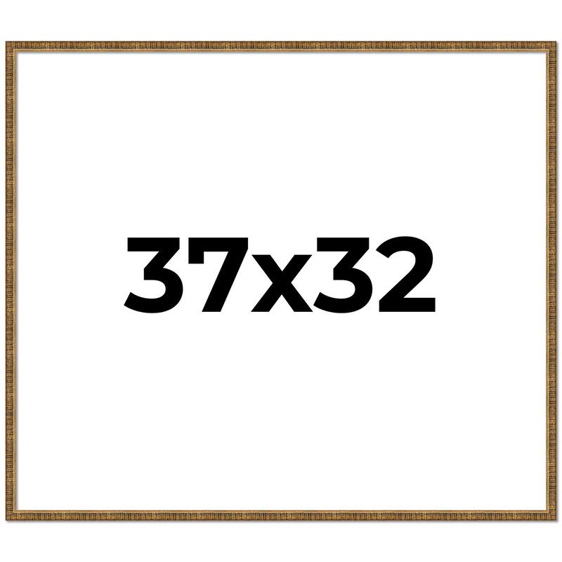 37x32 Frame Gold Picture Frame - Complete Modern Photo Frame Includes