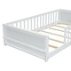 preview thumbnail 57 of 58, Sturdy Structure Floor Twin size Platform Bed with Built-in Book Storage Rack,Kids and Baby