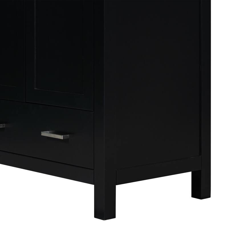 30" Bathroom Vanity with Single Sink Soft Closing 2 Doors and a Drawer