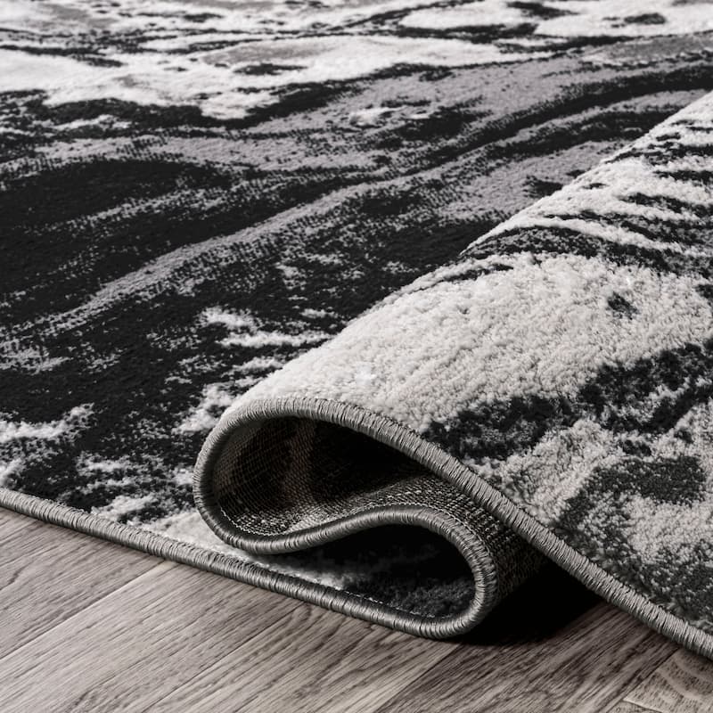 JONATHAN Y Batten Marbled Abstract Area Rug