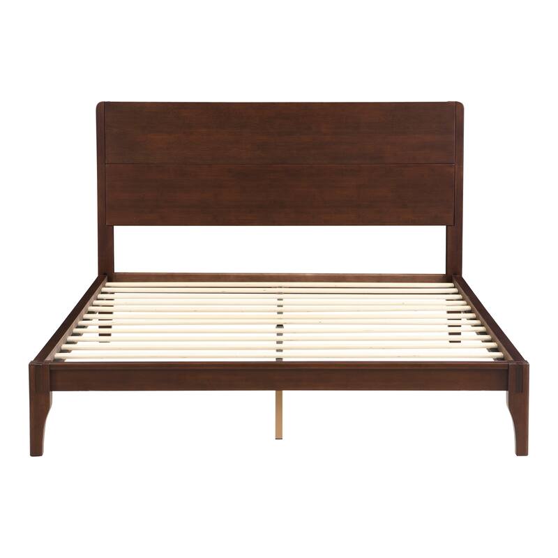 Eco-Chic Bamboo Platform Bed with Storage Space by Harper&Bright Designs