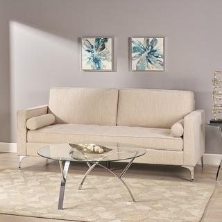 Portwall Tufted Fabric Sofa by Christopher Knight Home - 82.25" W x 34.25" L x 37.00" H