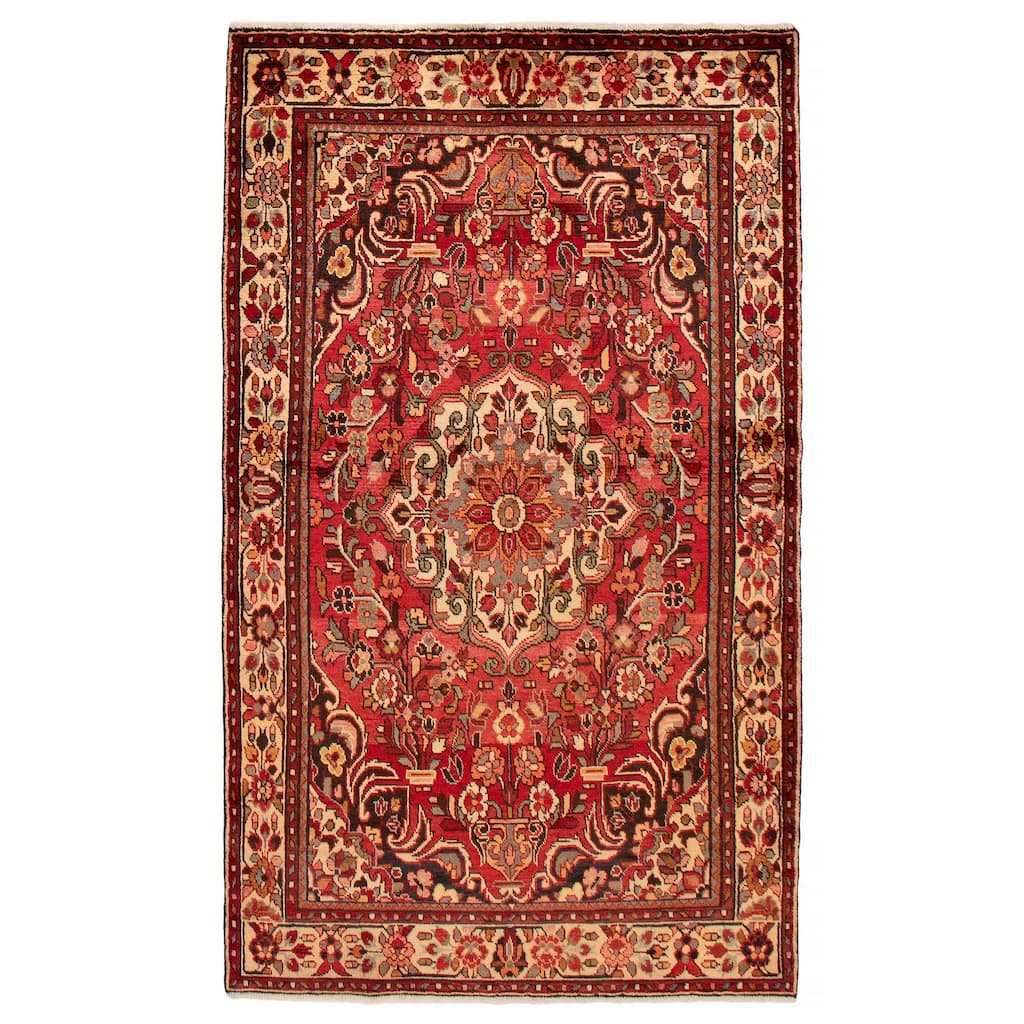 ECARPETGALLERY Hand-knotted Anadol Red Wool Rug - 4'9 x 8'0