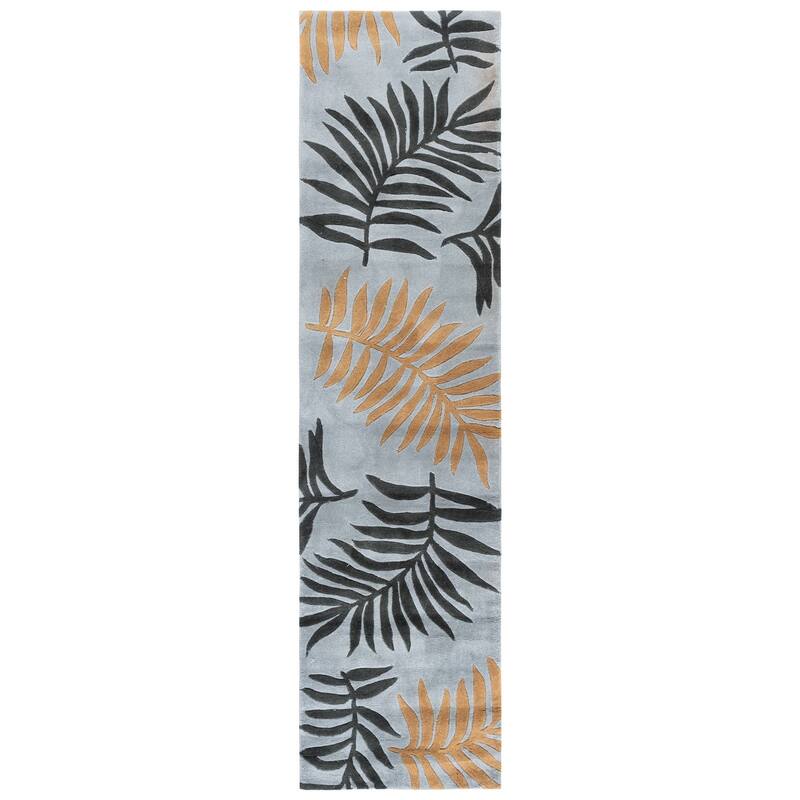 SAFAVIEH Handmade Total Performance Juri Oriental Rug - 2'3" x 9' Runner - Blue/Multi