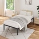 preview thumbnail 6 of 4, Black Heavy-Duty Twin Metal Bed Frame with 16 Inch Height and 3000 lbs Capacity
