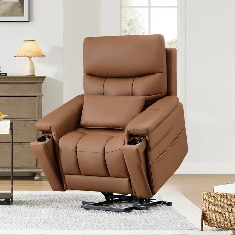 Spruce & Spring Dual Motors Lay Flat Recliner Lift Recliner for Elderly