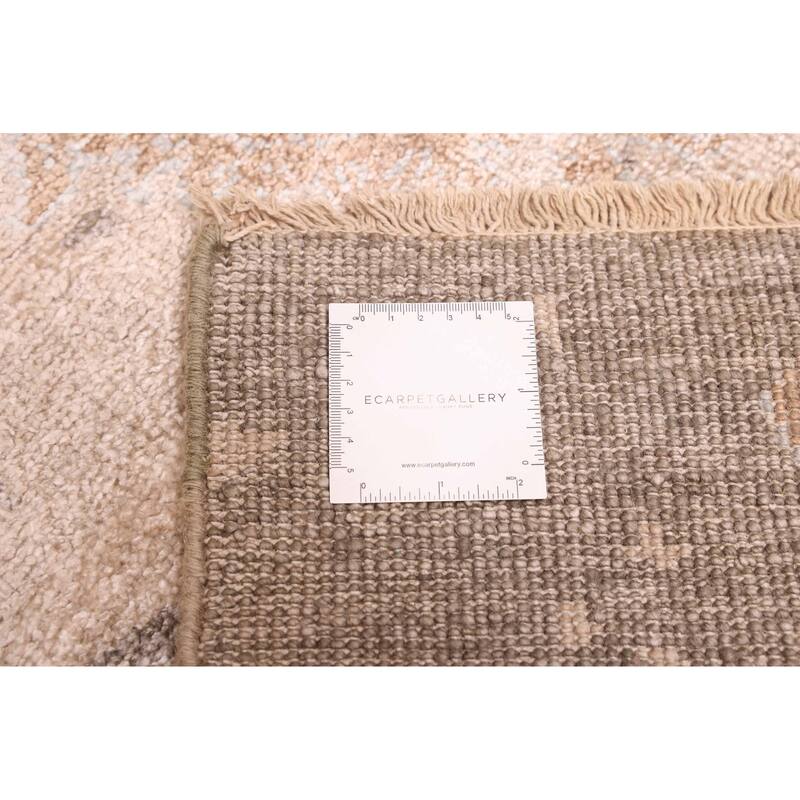 ECARPETGALLERY Hand-knotted Legacy Tan Silk Rug - 5'5 x 7'6