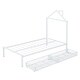 preview thumbnail 8 of 42, Twin Size House Shaped Metal Platform Bed with Drawers