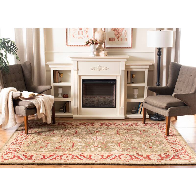 SAFAVIEH Handmade Anatolia Docia Traditional Oriental Hand-spun Wool Rug