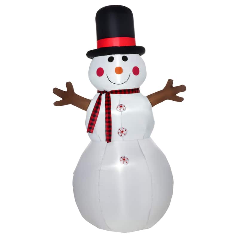 HOMCOM 6' Inflatable Snowman Christmas Decoration