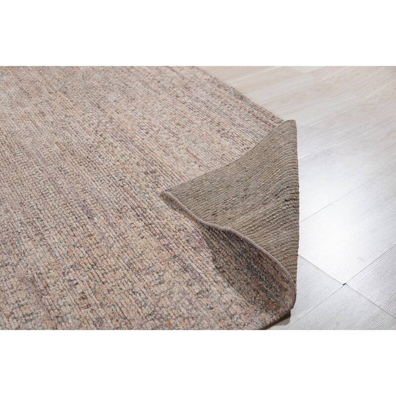 Hand-Knotted Natural Silk Grass Design Rug, 9' x 12', Blue Mix Area Rug, Luxurious Handcrafted Soft Texture - L