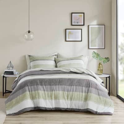 Madison Park Essentials Deacon Comforter Set with Bed Sheets