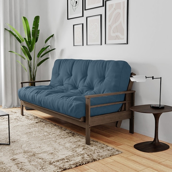 blue futon mattress