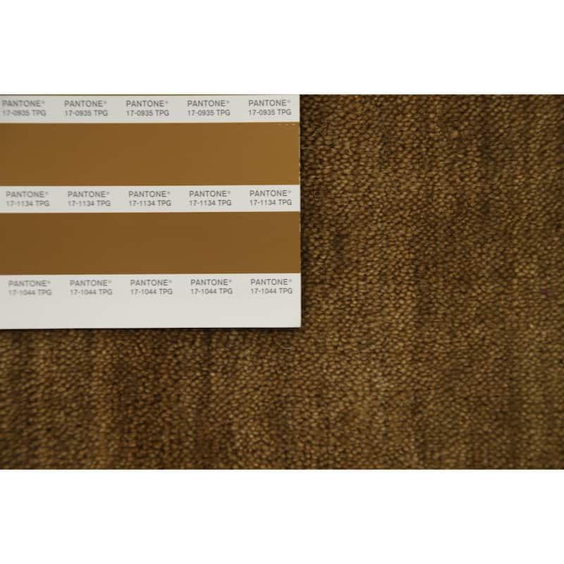 Hand Knotted Oriental 100% Wool Carpet Tribal Animal Pictorial Brown Gabbeh Area Rug - 8' 1'' X 8' 1''