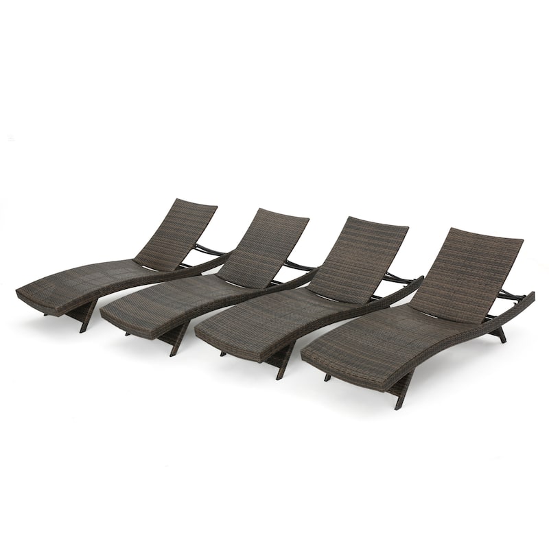 Outdoor Wicker Lounge Chairs (Set of 4) by Havenside Home