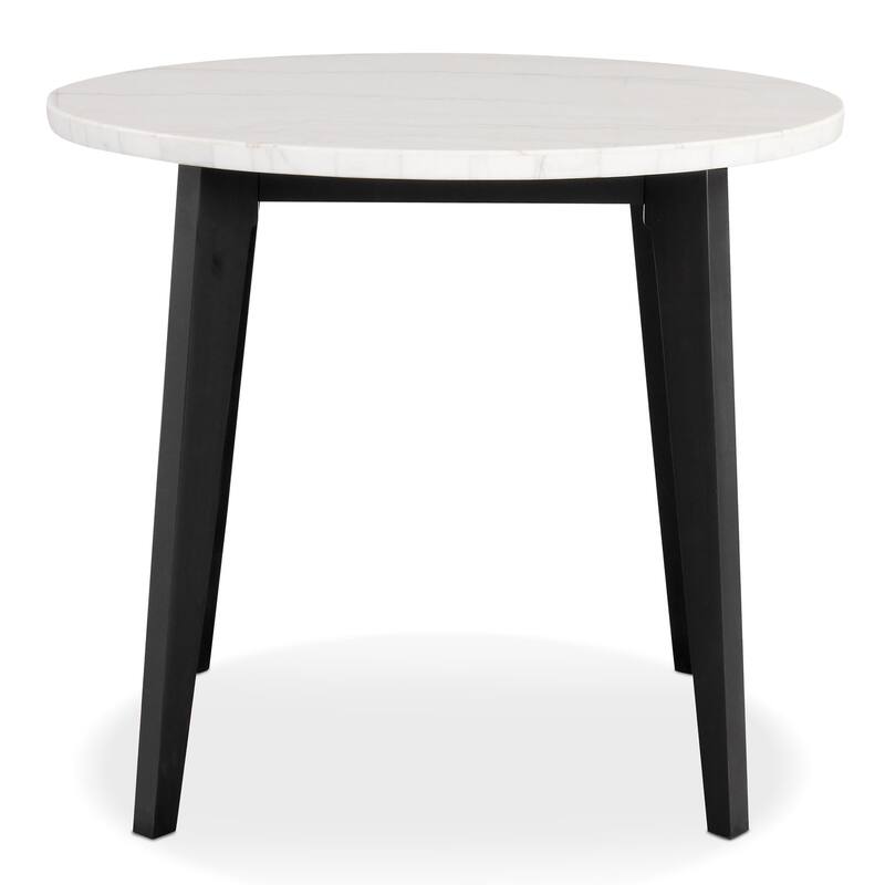 Furniture of America Fieny Modern Genuine White Marble Round 45-inch Counter Height Dining Table