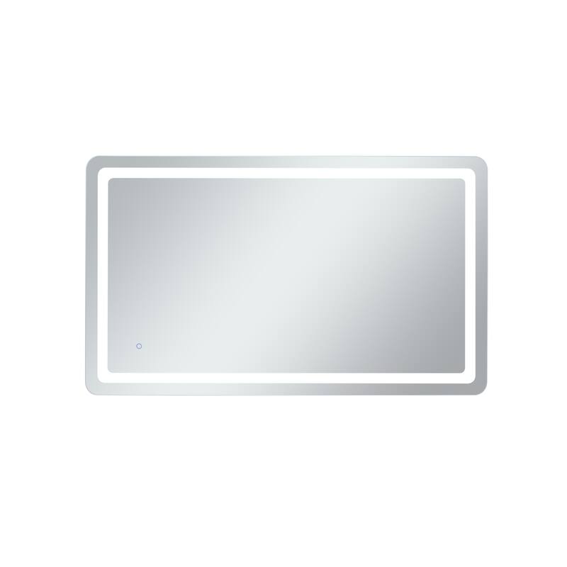 Elegant Lighting MRE33660 Genesis 60" W x 36" H Transitional - Glossy White