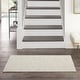 preview thumbnail 72 of 183, Nourison Essentials Solid Contemporary Indoor/ Outdoor Area Rug 2' x 6' Runner - Ivory Beige