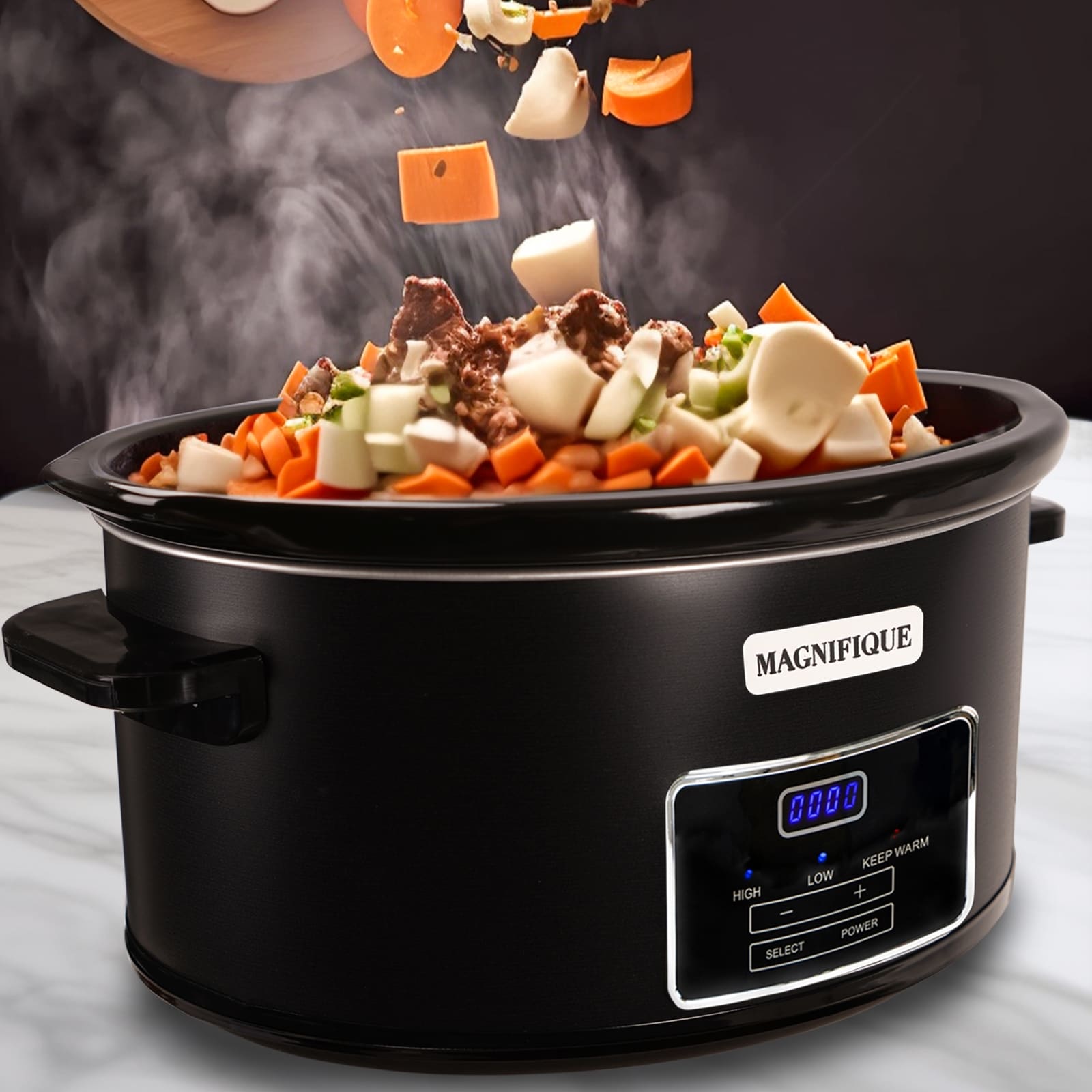 8 Quart Multi Use XL Express Crock Programmable Slow Cooker and Pressure Cooker with Manual Pressure Boil Simmer Bed Bath Beyond 39589294
