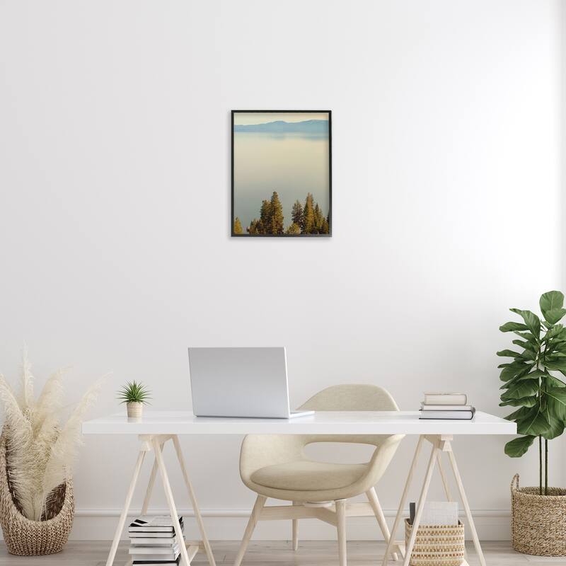 Stupell Pure Bliss Lake View Framed Giclee Art Design By Gemma Bardot