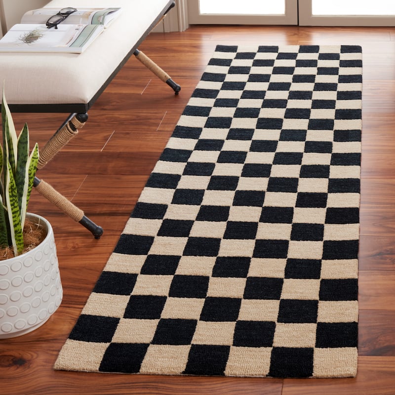 SAFAVIEH Handmade Martha Stewart Collection Berthild Checkered Wool Rug