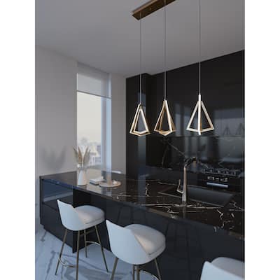 AFX Gianna Linear Three Pendant - 3000K 120V